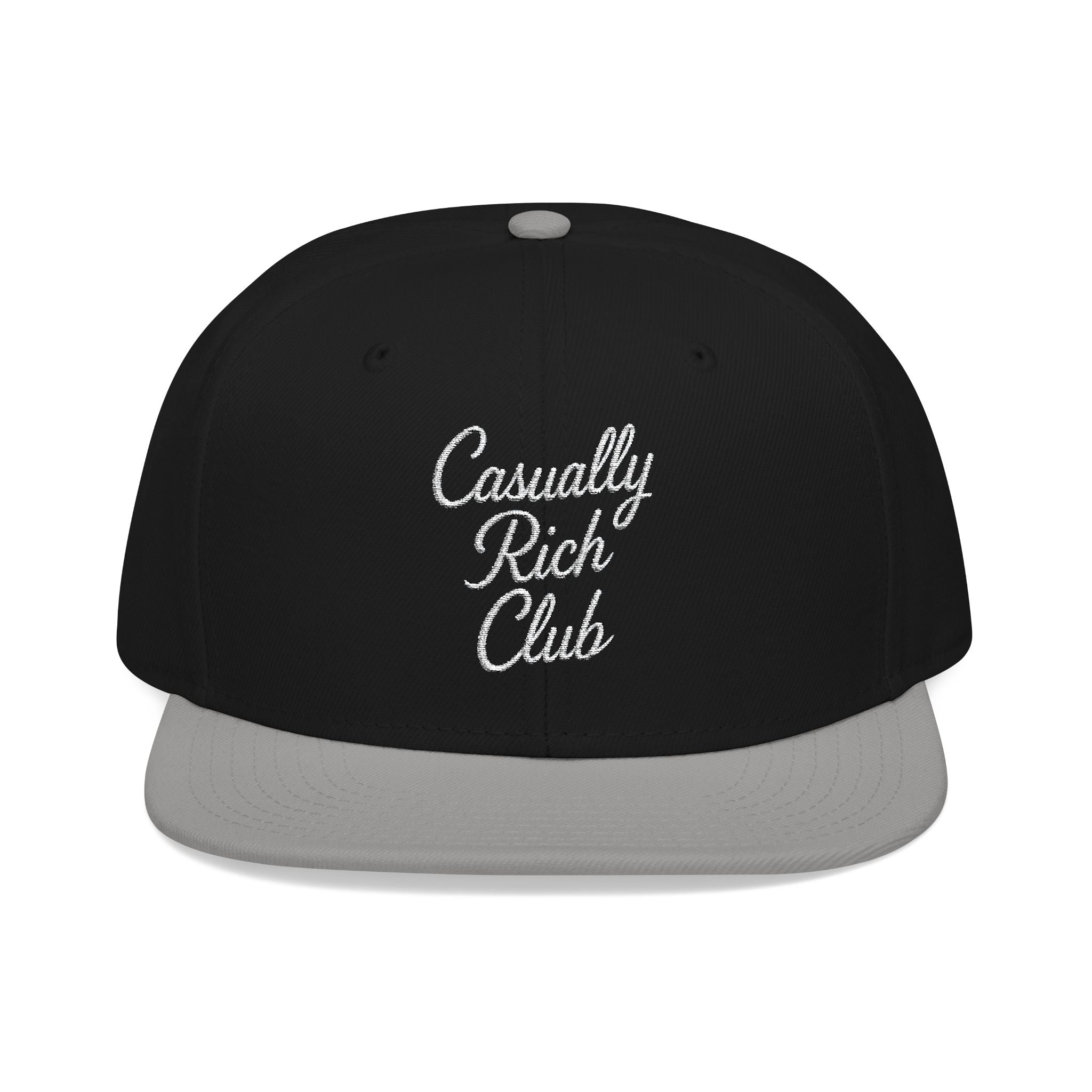 Copy of Casually Rich Club Script Snapback Cap - Dark Variation