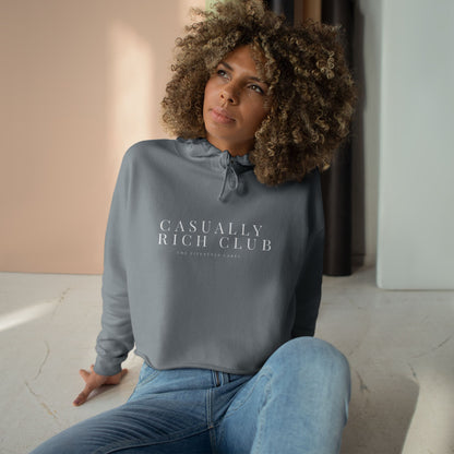 Expanded Logo Crop Hoodie - Relaxed Fit / Front Logo