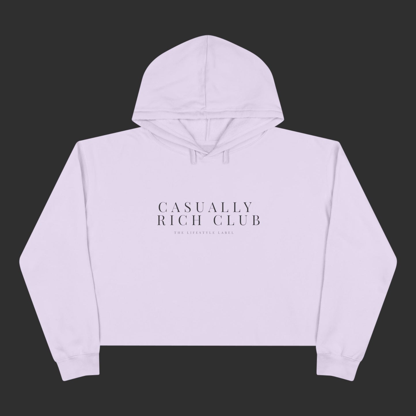 Expanded Logo Crop Hoodie - Relaxed Fit / Front Logo
