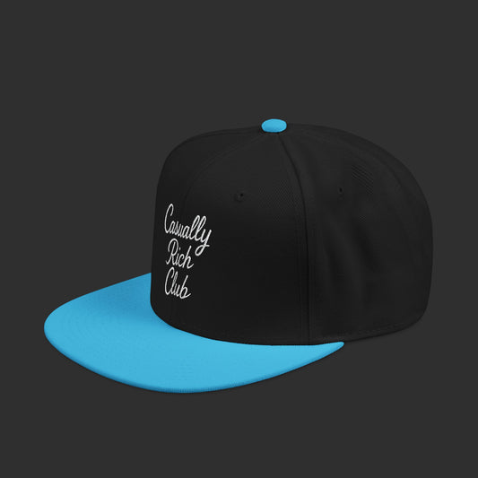 Copy of Casually Rich Club Script Snapback Cap - Dark Variation