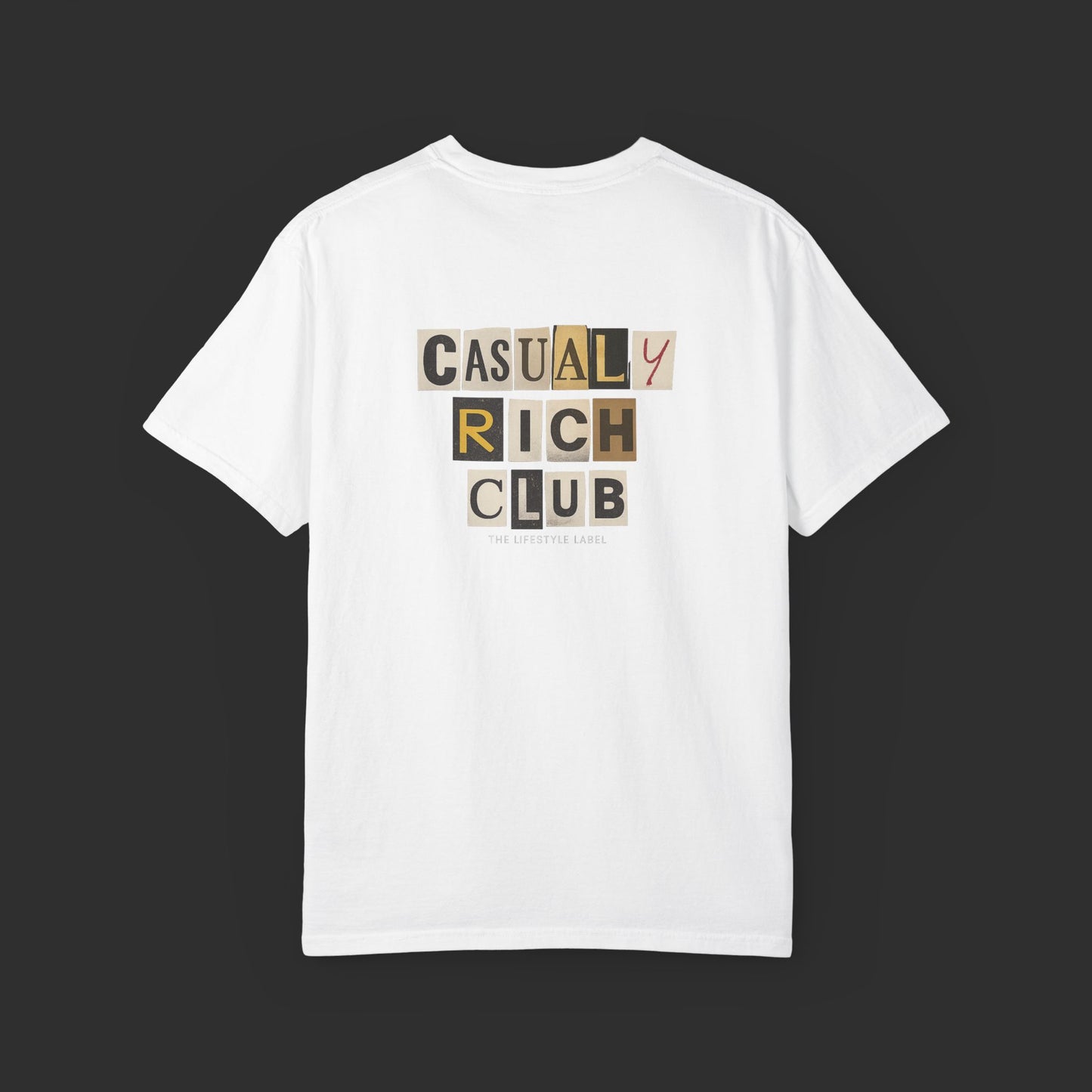 Collage Graphic Tee – Bold Back Logo Streetwear