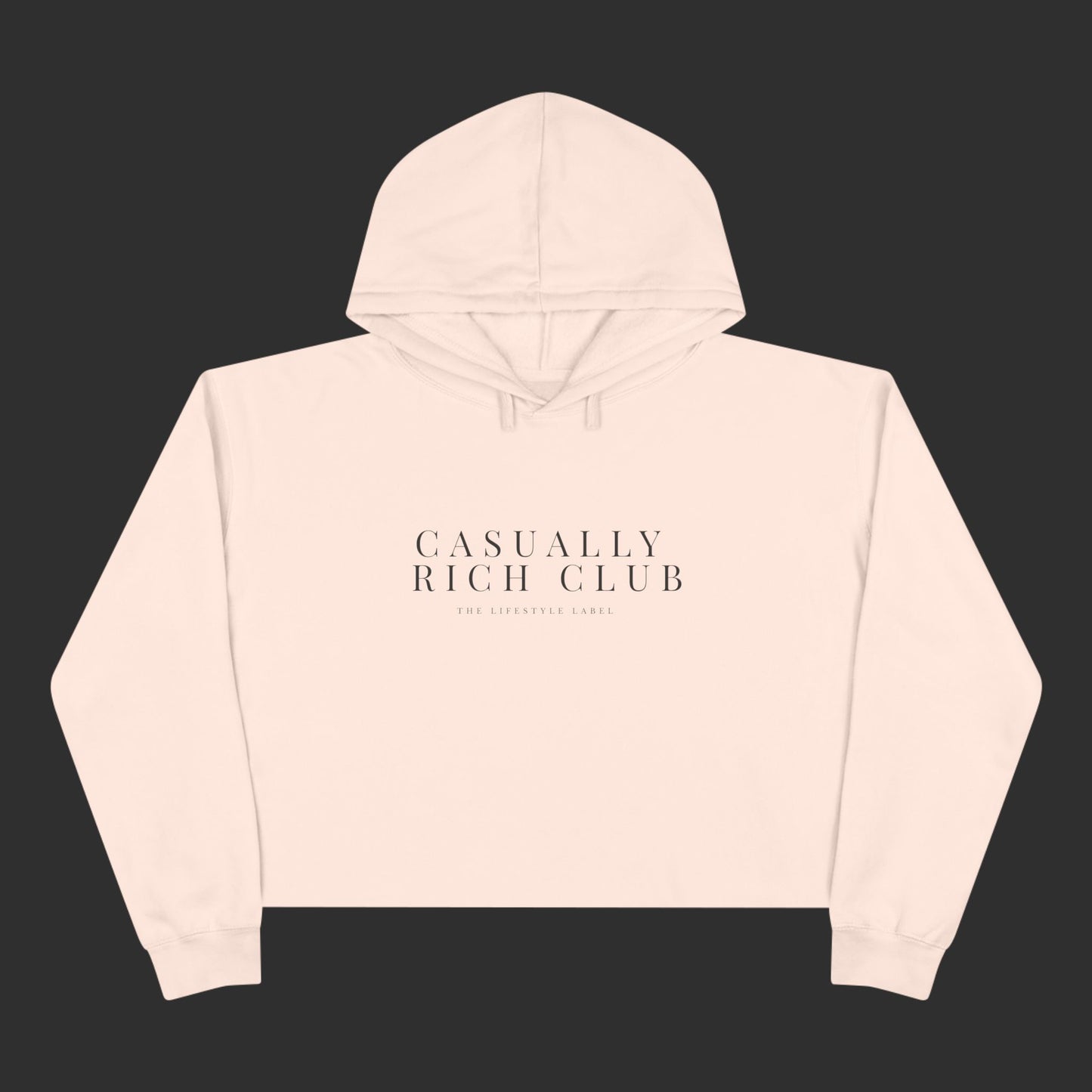 Expanded Logo Crop Hoodie - Relaxed Fit / Front Logo