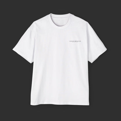 white “The Lifestyle Was Always the Plan” Oversized Tee