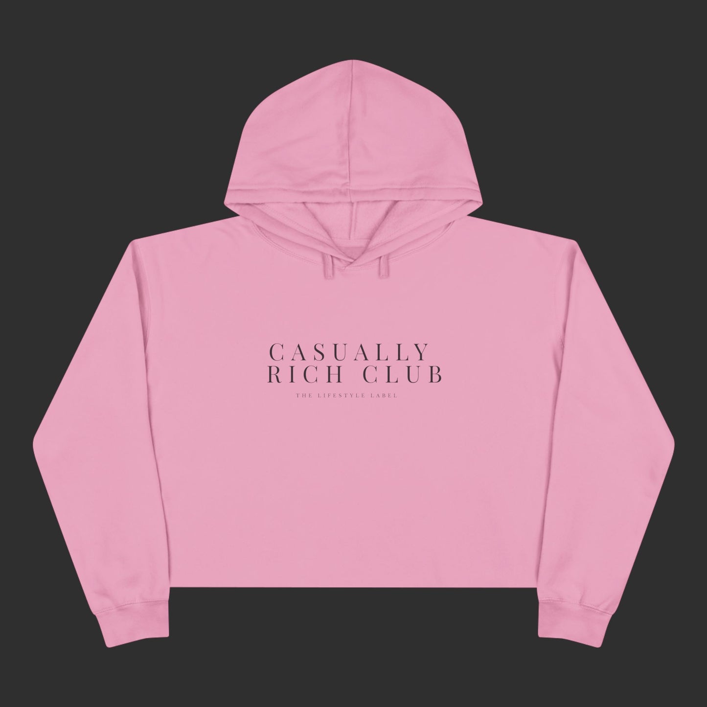 Expanded Logo Crop Hoodie - Relaxed Fit / Front Logo