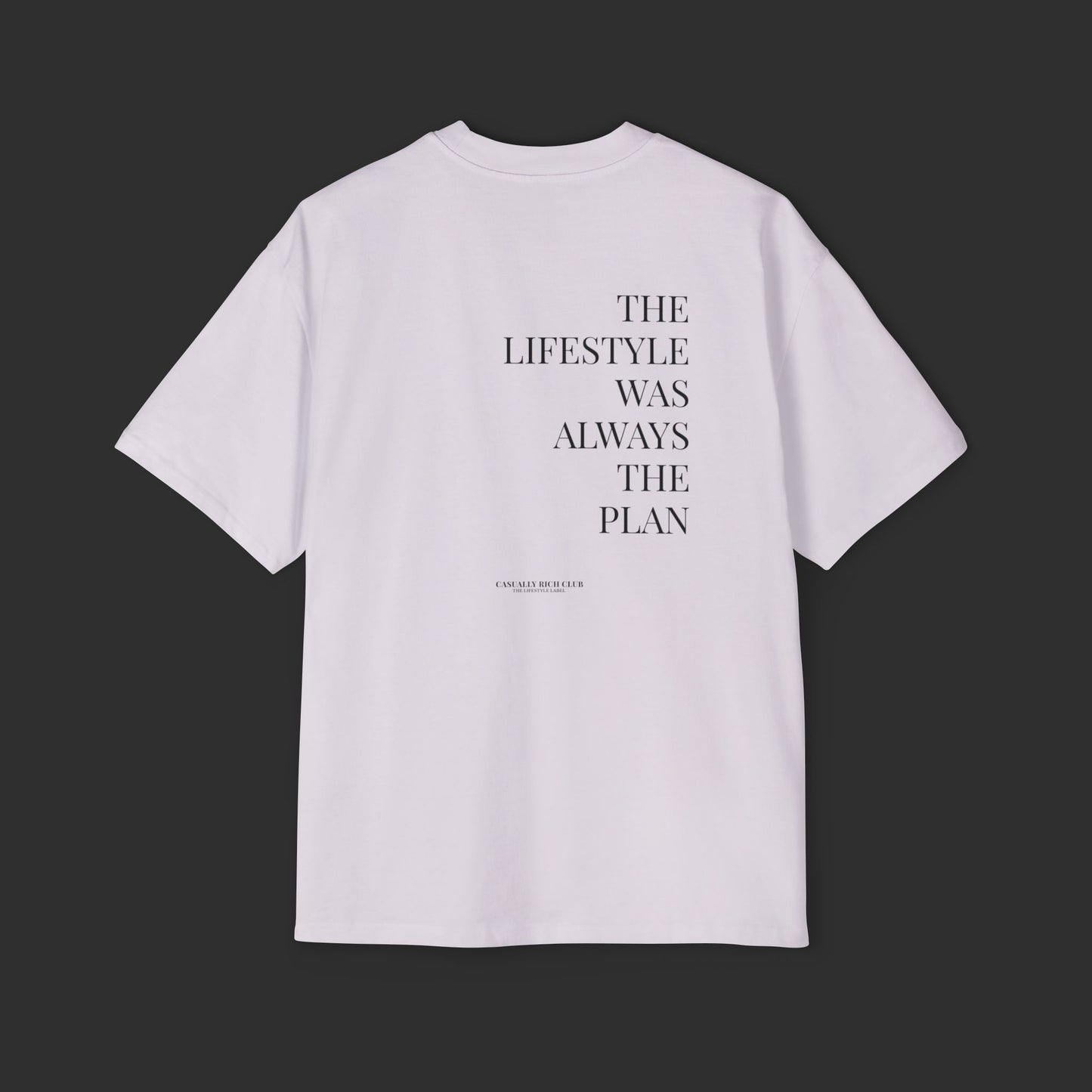 orchid “The Lifestyle Was Always the Plan” Oversized Tee