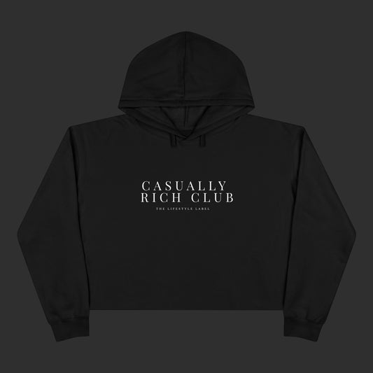Expanded Logo Crop Hoodie - Relaxed Fit / Front Logo