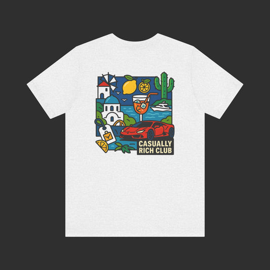 white Greek Summer Tee – Mediterranean-Inspired Streetwear