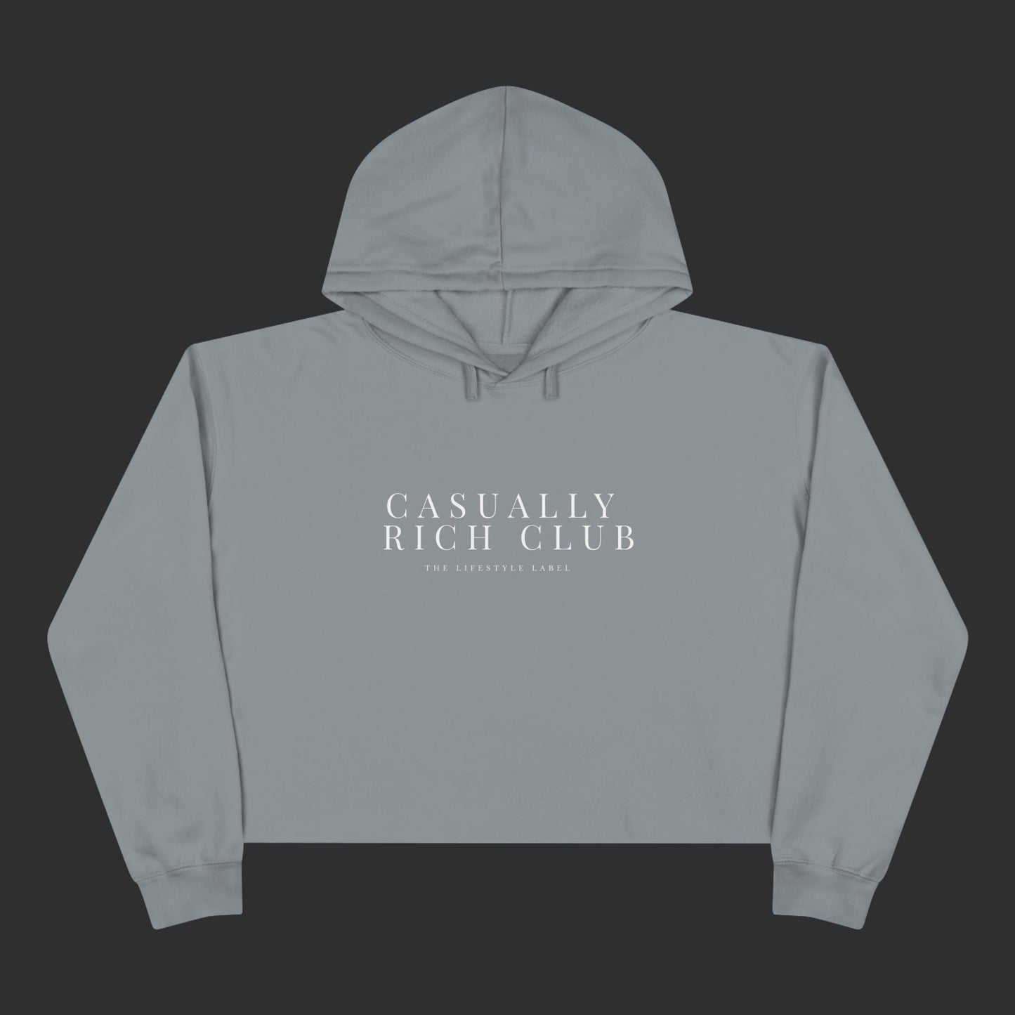Expanded Logo Crop Hoodie - Relaxed Fit / Front Logo