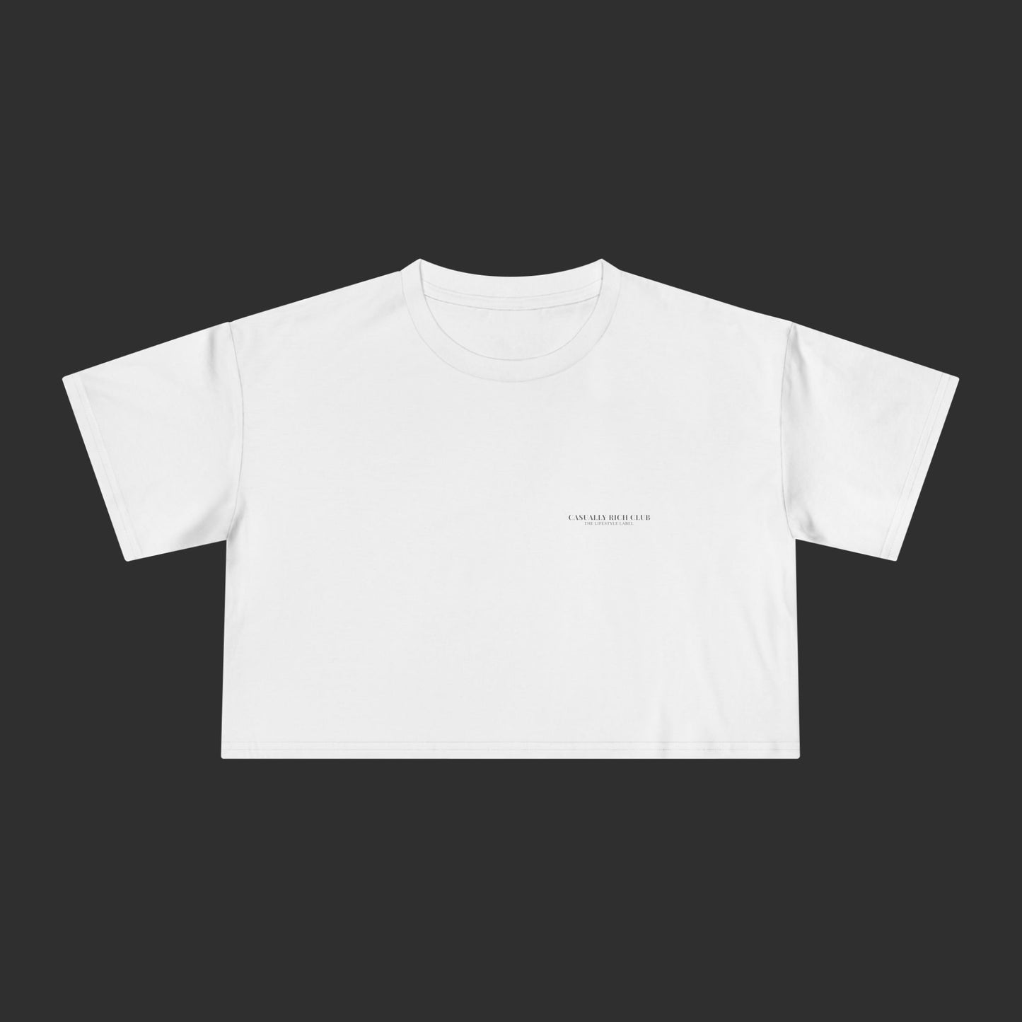 Money For Shopping Was Always The Plan Crop - Relaxed Fit / Back Design