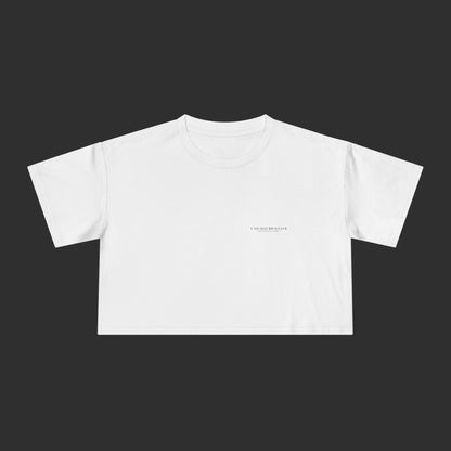 Money For Shopping Was Always The Plan Crop - Relaxed Fit / Back Design