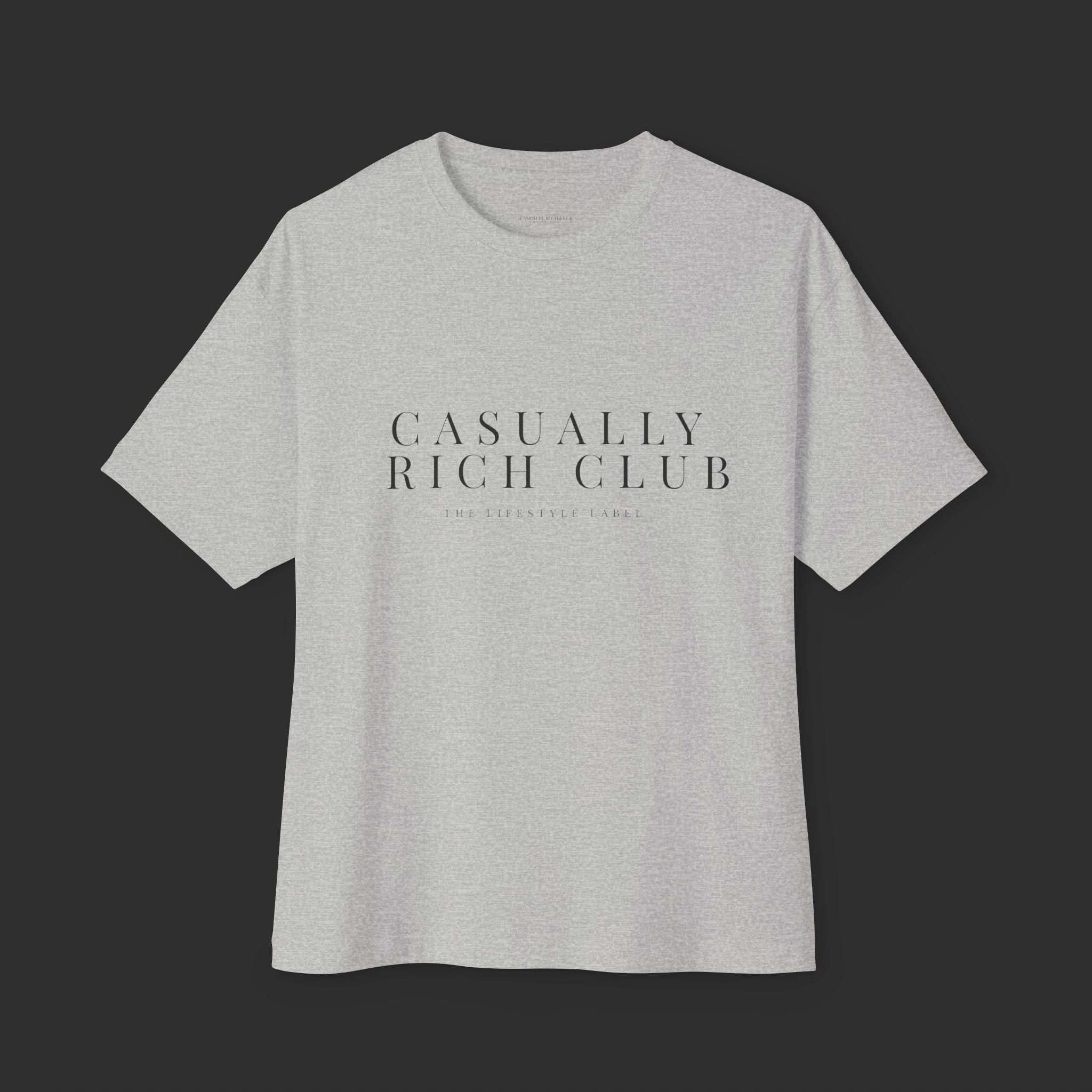 athletic heather Expanded Logo Tee – Premium Relaxed Fit Streetwear