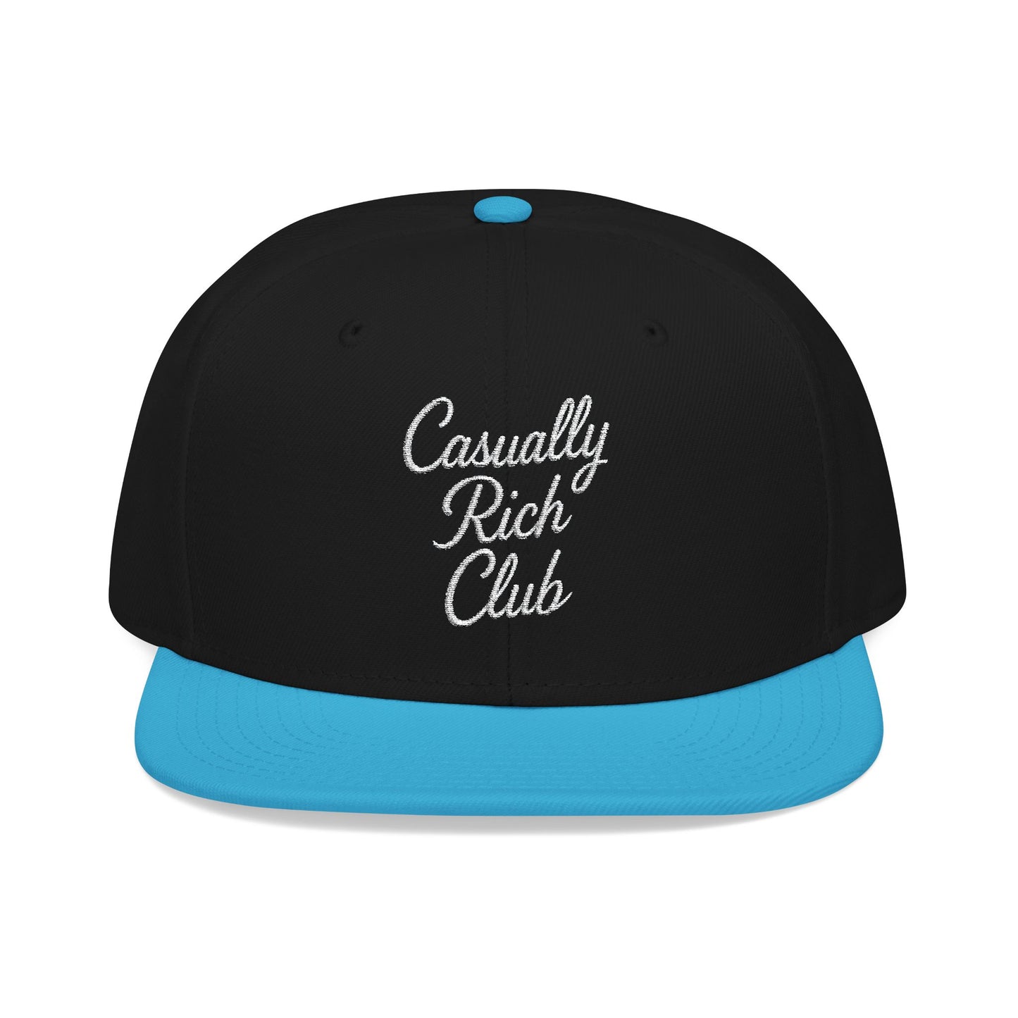 Copy of Casually Rich Club Script Snapback Cap - Dark Variation