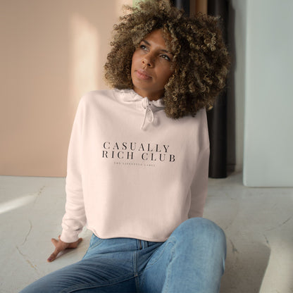 Expanded Logo Crop Hoodie - Relaxed Fit / Front Logo
