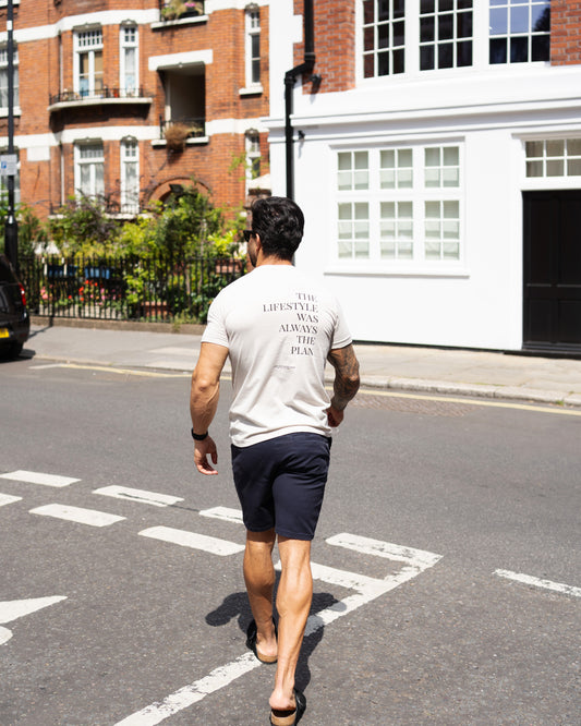 "The Lifestyle Was Always the Plan" Tee – Regular Fit / Back Quote