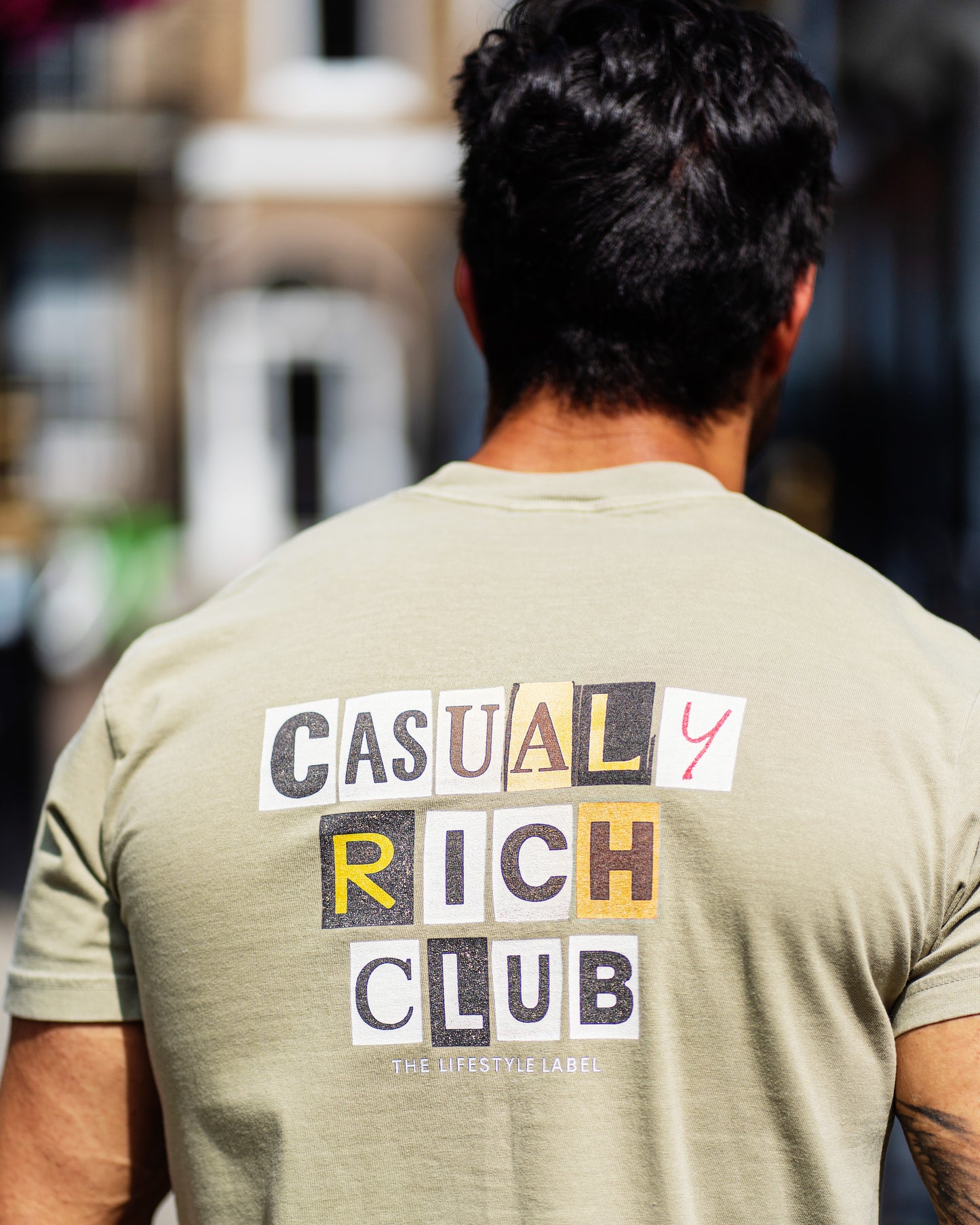 Collage Graphic Tee – Regular Fit / Back Logo